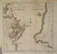 Carte du Detroit de Cook dans la NLE Zelande / Carte von Cook's Strasse in Neu Seeland